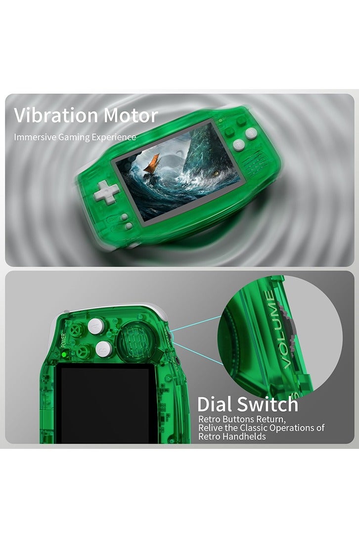 ANBERNIC  RG34XX Retro Handheld Game Consoles RG34XX Classic Retro Gaming Console 32+64G Card  rg34xx Portable Gaming Console Linux 64-bit 3500mAh Battery WiFi Bluetooth HD and TV Output Green  - Image 5