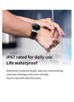 ZOOMEE Stainless Steel HD Screen Wireless Charging Dial Call Fitness Bluetooth Calling IP67 Waterproof Smartwatch Men Women Silver  - Image 5