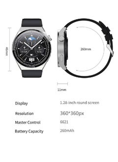 ZOOMEE Stainless Steel HD Screen Wireless Charging Dial Call Fitness Bluetooth Calling IP67 Waterproof Smartwatch Men Women Silver  - Image 4