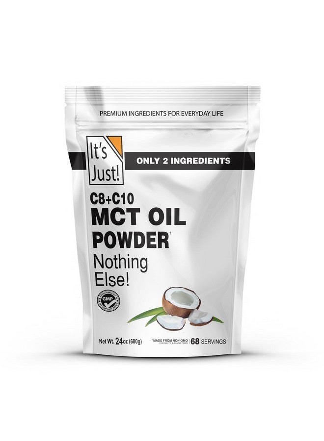It's Just! It's Just - MCT Oil Powder w/Prebiotic Fiber (1.5lbs) 70% C8 + 30% C10, Fast Fuel for Body & Brain Health, Keto Coffee Creamer, Non-GMO, 24oz - Image 1