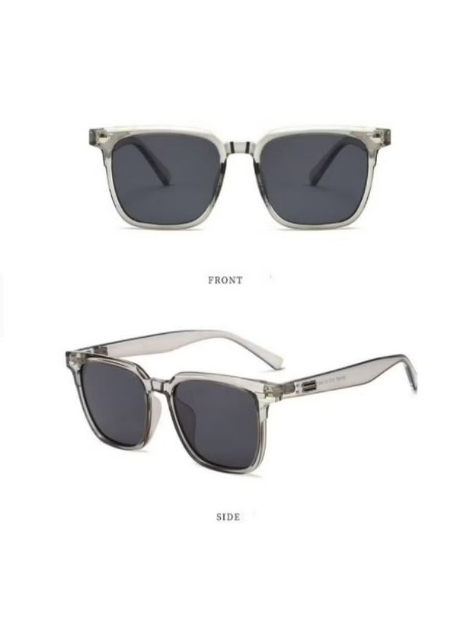 Veil Polarized Aviator Sunglasses for Men Women, UV400 Protection Sun Glasses TR Fashion Anti-Glare Sun Shades for Driving, Fishing, Traveling (Transparent Gray Frame) - Image 4