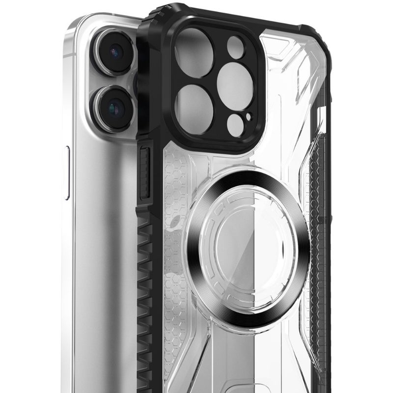 Battle Shadow for Apple 16promax Mobile Phone Case Transparent Magnetic Absorbing Case iPhone13 Full-Covering Protective Case 15 Drop-Resistant - Image 4