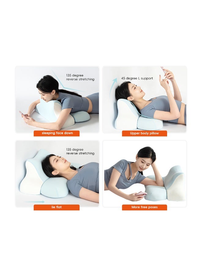 Shop And Shops Rebound Memory Foam Bed Reading Pillow Polyester Cover for Hotel Use Body Support - Image 5