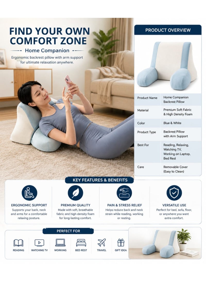 Shop And Shops Rebound Memory Foam Bed Reading Pillow Polyester Cover for Hotel Use Body Support - Image 2