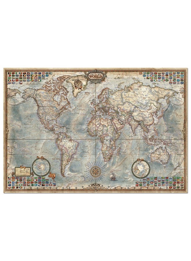 EDUCA 4,000 Piece Puzzle - The World Map - Image 2
