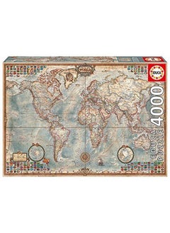 EDUCA 4,000 Piece Puzzle - The World Map  - Image 3