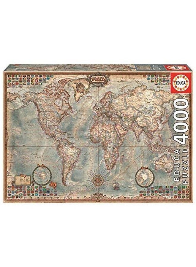 EDUCA 4,000 Piece Puzzle - The World Map - Image 5