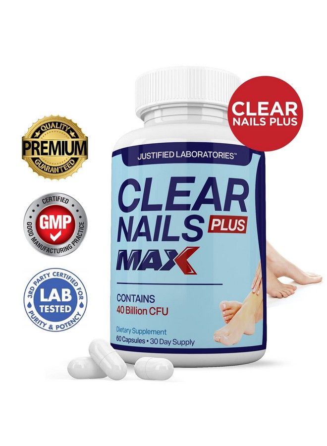 Clear Nails Plus Max Pills 40 Billion Cfu Probiotic 60 Capsules
