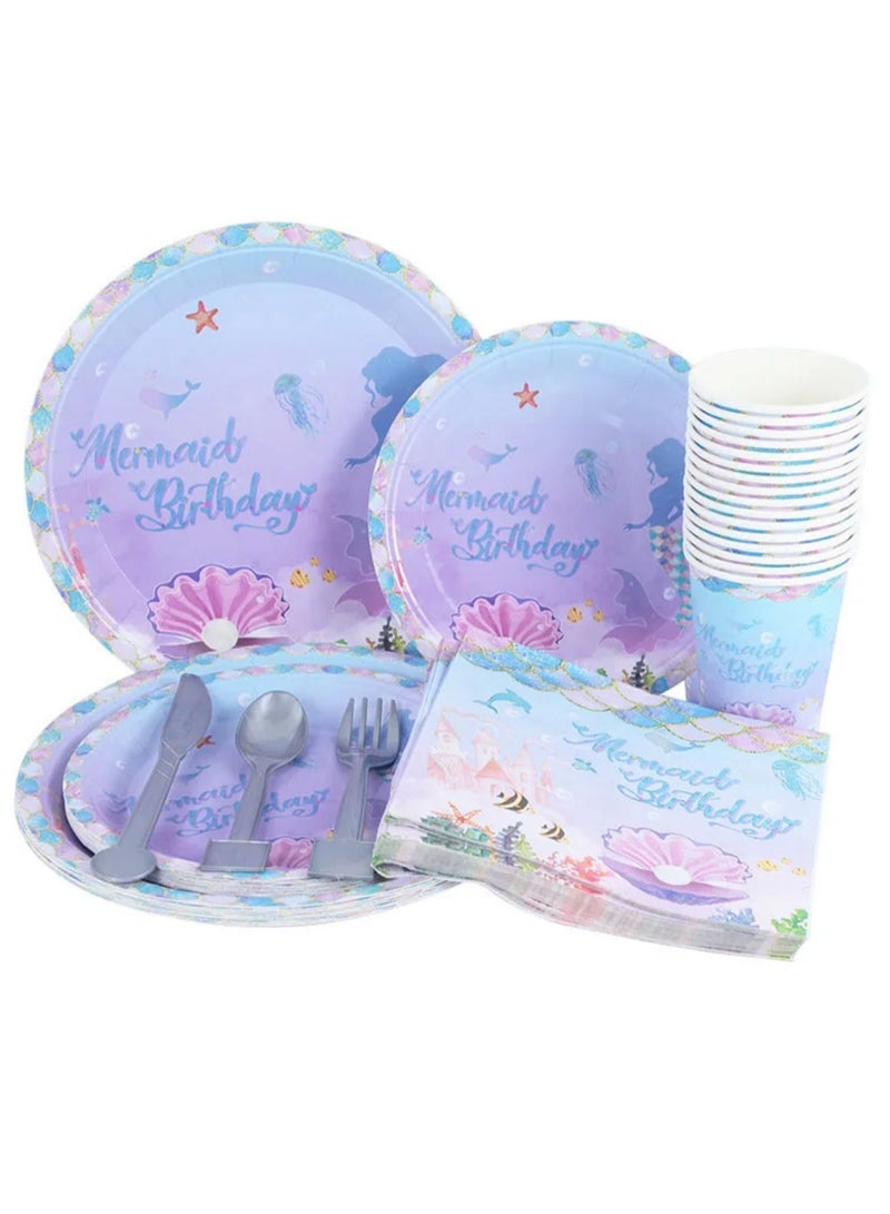 Gorgeous Pink Mermaid Theme Kids Birthday Party Balloon Set - Image 5