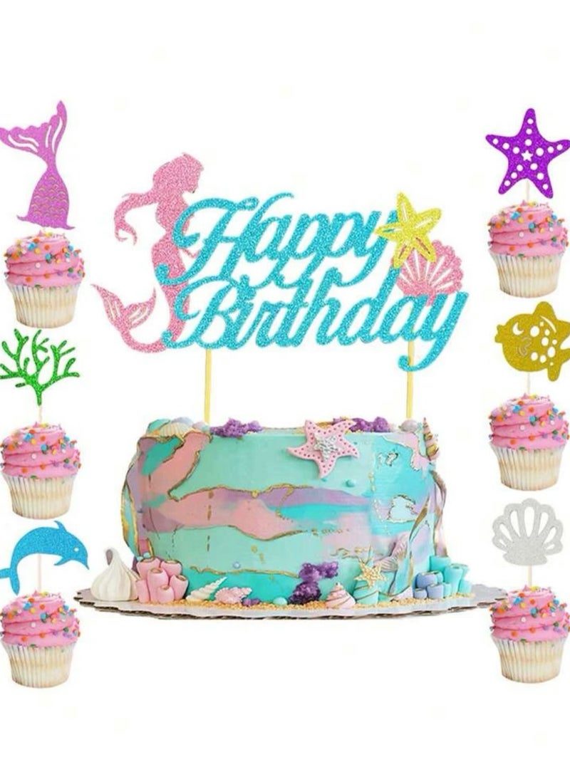 Gorgeous Pink Mermaid Theme Kids Birthday Party Balloon Set - Image 3