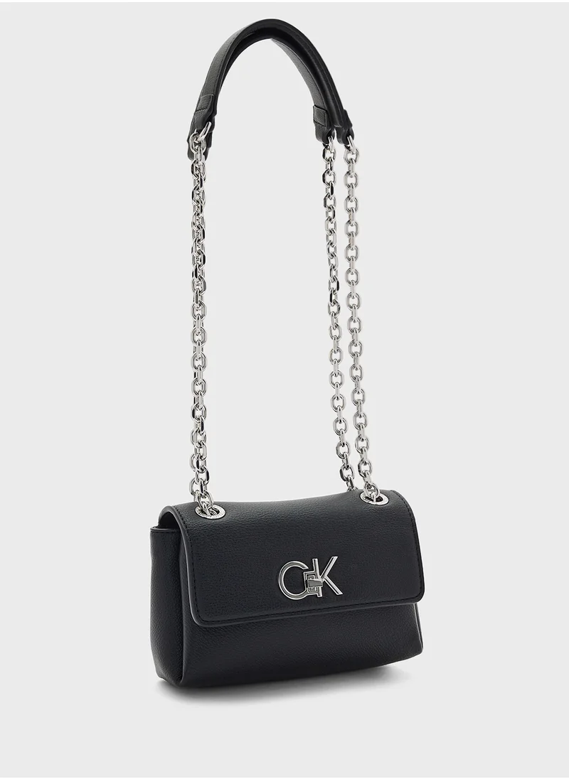 كالفن كلاين RE-LOCK SM CONV SHOULDER BAG_PBL