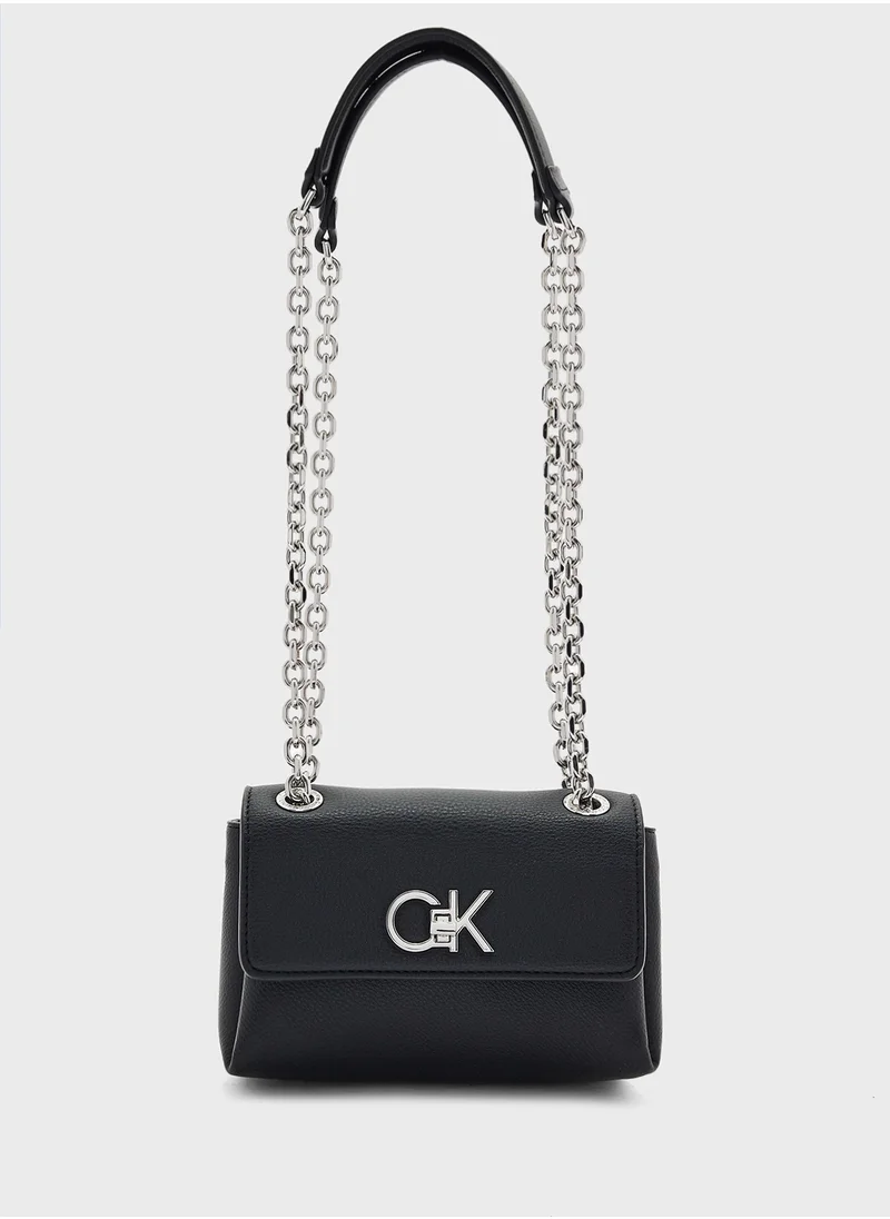كالفن كلاين RE-LOCK SM CONV SHOULDER BAG_PBL