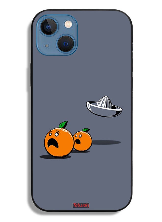 Tolwak Apple iPhone 13 Protective Case Minimalism Digital Art Humor  - Image 2