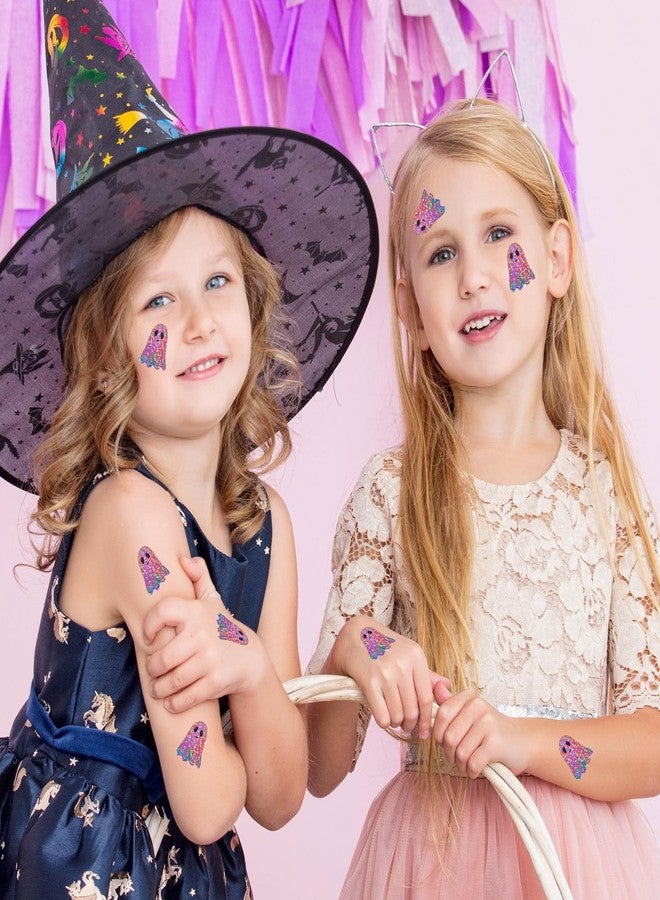 Whaline Halloween Ghost Stickers Roll Laser Pink Funny Ghost Seal Stickers Waterproof Self-Adhesive Decals for Envelope Journal Decor Birthday Baby Shower, 500 Pcs - Image 5