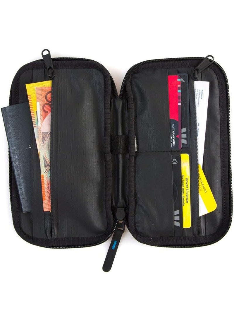 FCS FCS Travel Wallet  Black Unisex Adults Travelers Wallet with Passport Slot and Water Resistant Nylon Construction  - Image 1