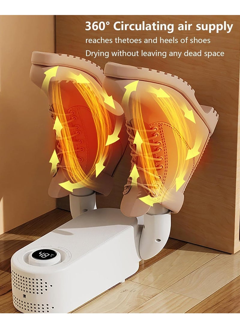 Generic - Portable Electric Boot Dryer, Portable Boot Dryer, Shoe Dryer Foldable with Heat Fan Portable Folding Design and Timer, Boot Glove Dryer Shoes Dryer Portable for Ski Boots,Glove,Helmet Shoe Dryer, - Image 1