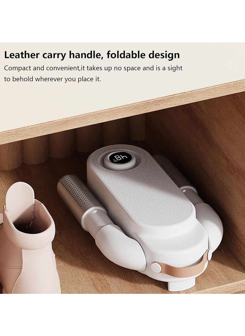 Generic - Portable Electric Boot Dryer, Portable Boot Dryer, Shoe Dryer Foldable with Heat Fan Portable Folding Design and Timer, Boot Glove Dryer Shoes Dryer Portable for Ski Boots,Glove,Helmet Shoe Dryer, - Image 1