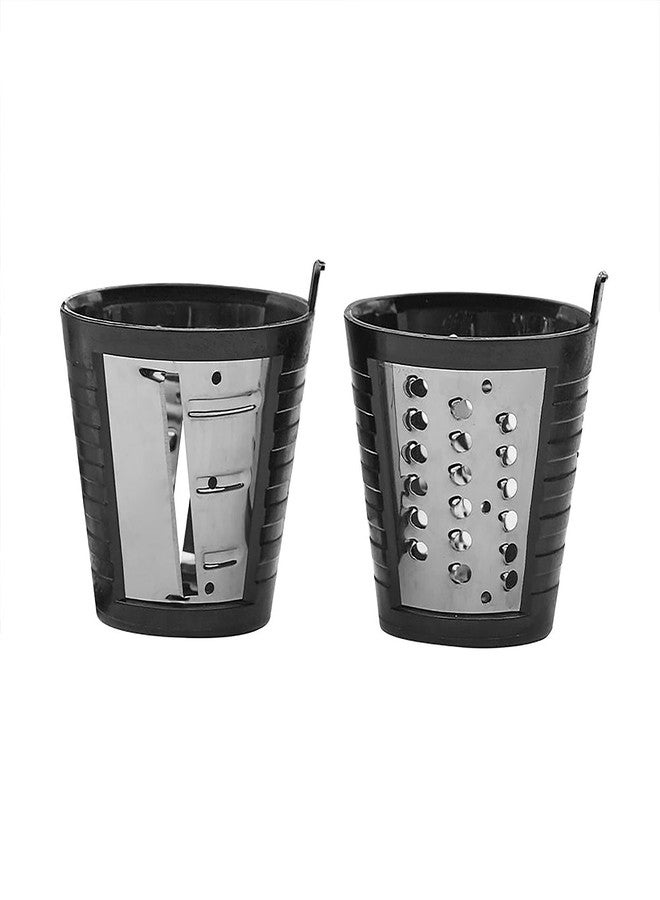 Omega Juicer Slicer & Shredder Attachments for H3000 Cold Press 365 Series, 4 Pieces, Black - Image 2