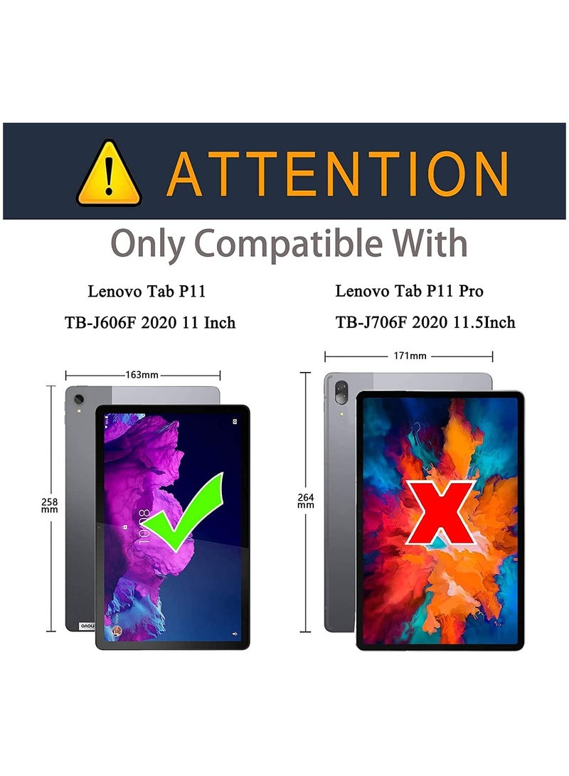 Screen Protector For Lenovo Tab P11 5G/P11 PLUS 1st Gen 11 inch TB-J606F/TB-J606XTempered Glass Film HD Crystal Clear Easy Installation Scratch Resistant 9H Hardness - Image 2