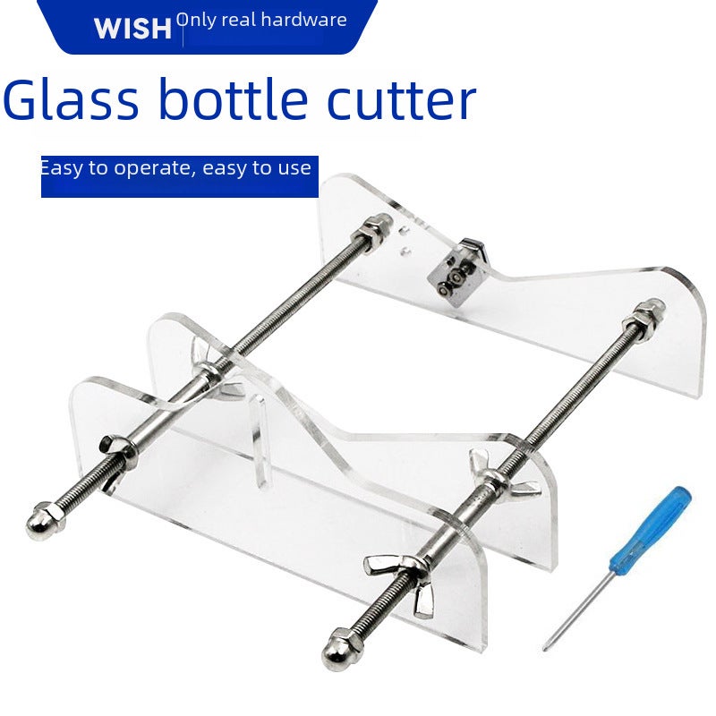 Glass bottle cutter wine bottle cutting tool DIY cut wine bottle tool cutting machine glass knife(Assemble blue cutter) - Image 2