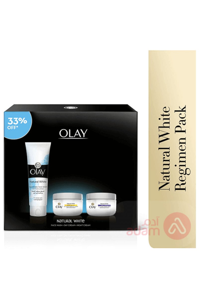 OLAY NAT WHT 50ML DAY+NIGHT+F.W FREE