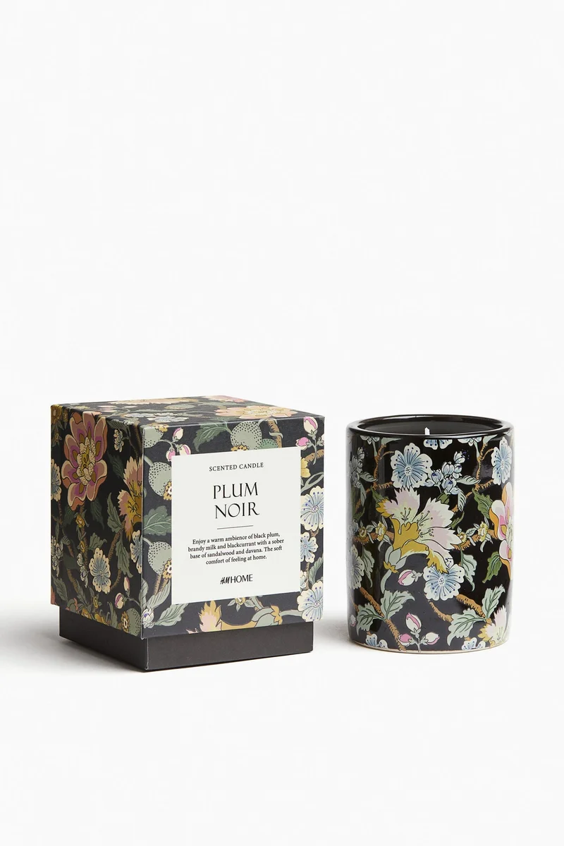 H&M Scented Candle In A Ceramic Holder