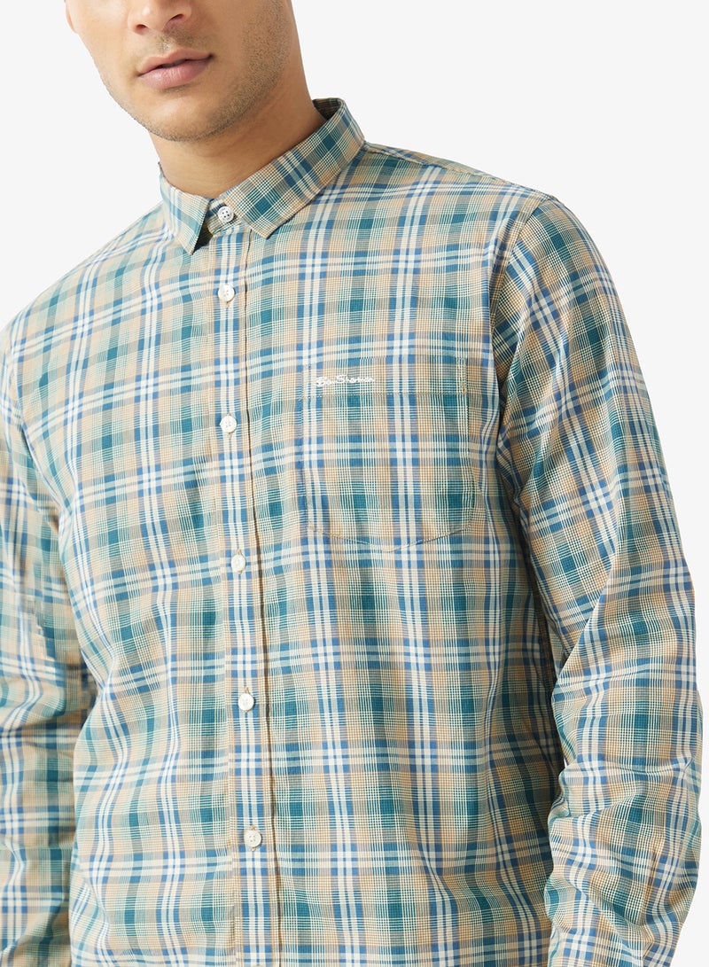 Ben Sherman Classic Check Long Sleeve Shirt - Image 3