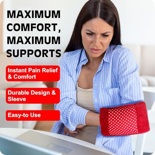 HUBTURE heating bag, hot water bags for pain relief, heating bag electric, Heating Pad-Heat Pouch Hot Water Bottle Bag, Electric Hot Water Bag,Heating Pad For Pain Relief(Multicolour) - Image 5