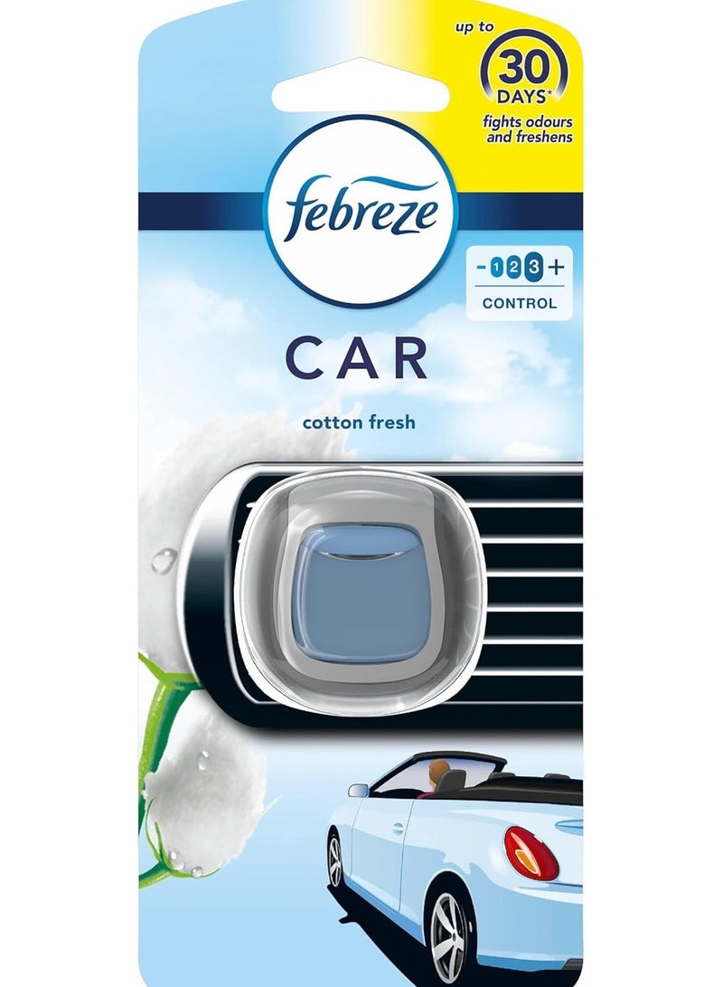 Febreze Clip-on Cotton Car Air Freshener 2ml
