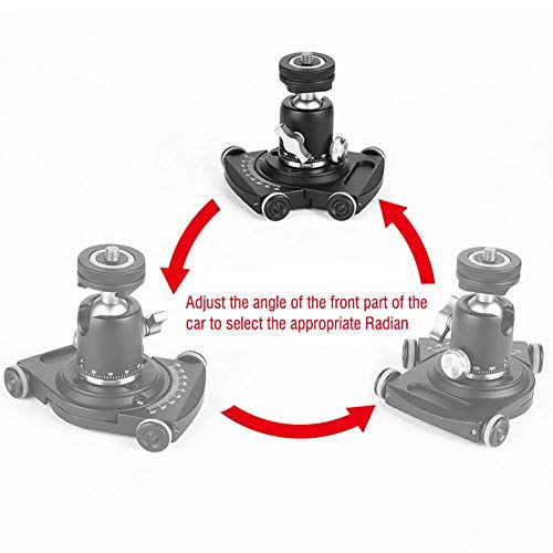 Yoidesu Camera Table , Skater , Camera Slider , Mobile Rolling Slider Car Skater Video Track Rail with 360 Degree Swivel,Mini Ball Head,DSLR Rig Film Camera - Image 3