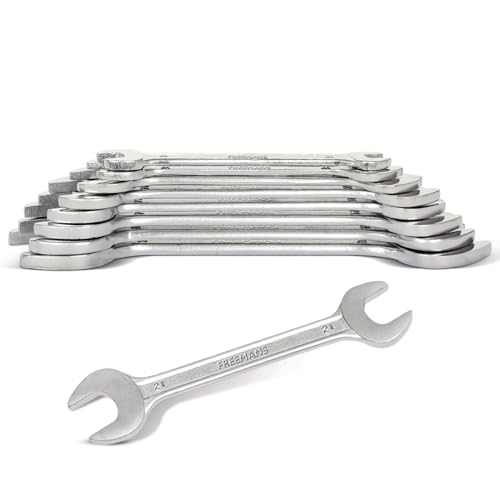 FREEMANS CSS12 Combination Spanner Wrench - Set of 12 Piece (Metric Sizes 6–22mm) With Chrome Vanadium Steel and Bright Chrome Panel for Better Resistance to Corrosion - Image 1
