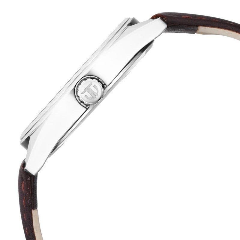 Titan Men Quartz Analog | Deep Blue Textured Dial with Brown Leather Strap | Minimalist Professional Style - 1866SL02 - Image 2