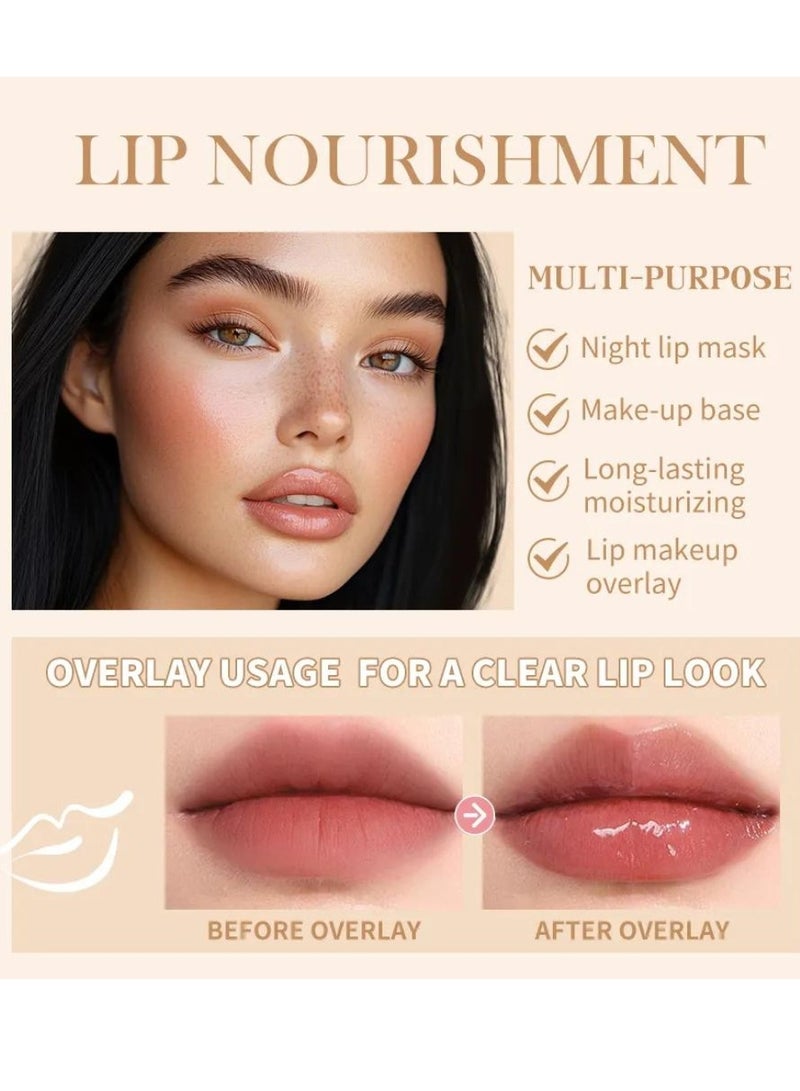 lakerain Summer Special Lip Butter Balm Non Greasy Soothes Dry Lip Care Oil Moisturizing Lightweight Summer Lip Balm for Dark and Dry Lips Hydrating and Nourishing Lip Gloss 15g Vanilla 01 - Image 5
