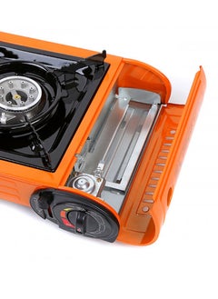 GO2CAMPS Double Burner Butane Camping Stove With Bbq Grill Hotplate/Humburger Tray And Pathoolas With Tools-Multicolour  - Image 5