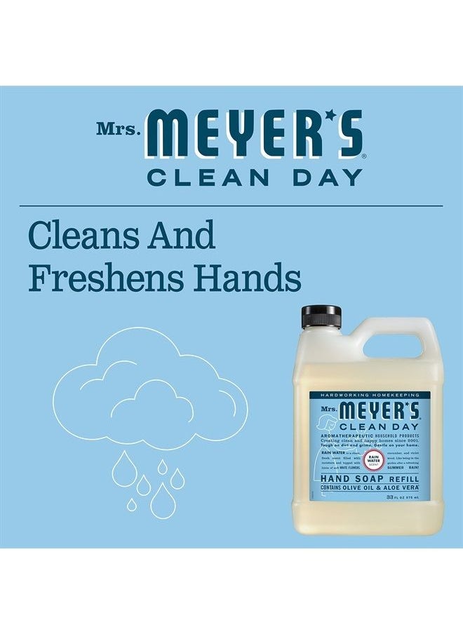 Mrs. Meyer's Clean Day Mrs. Meyer's Hand Soap Refill, Made with Essential Oils, Biodegradable Formula, Rain Water, 33 fl. oz  - Image 5