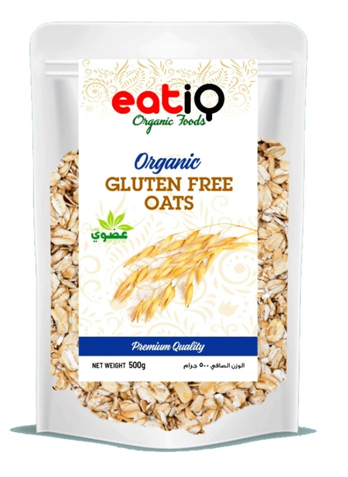 eatiQ Organic Foods Gluten Free Oats, 500 Gm 