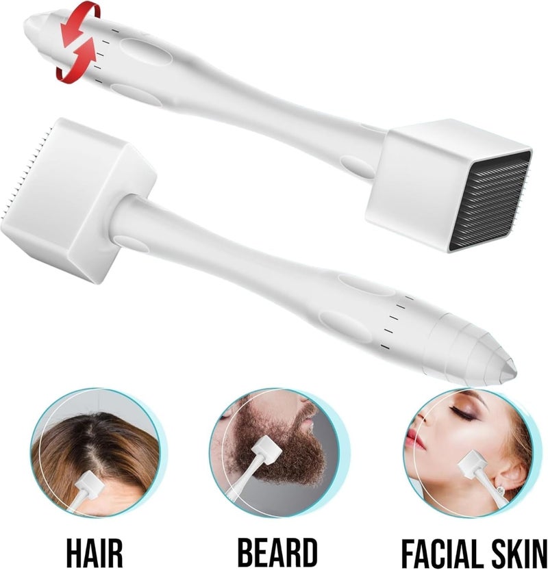 WeProve WeProve Derma Stamp For Hair Growth Titanium Coated Adjustable Needles Microneedling For Skin Repair Face Hair Beard Growth Reduces Acne Scars Safe Effective To Use - Image 3