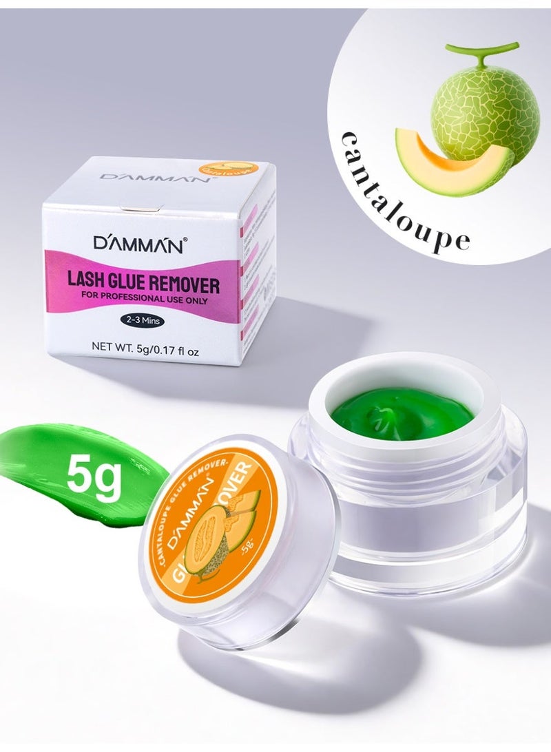 D'AMMA'N DAMMAN 5g Professional Watermelon Eyelash Glue Remover Gel, Quick Dissolving Gentle Lash Extension Adhesive Remover for Salon & DIY - Image 3