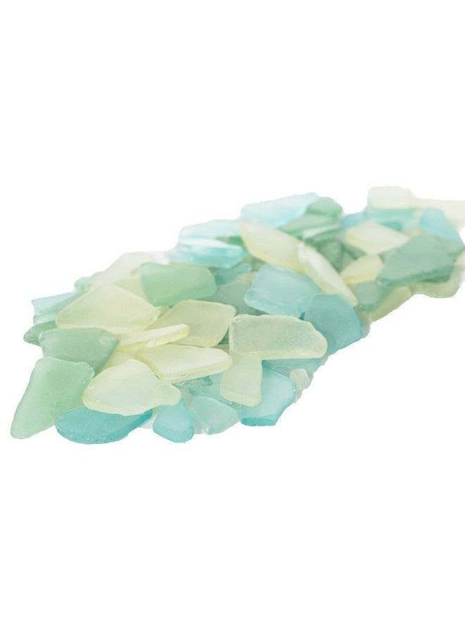 Nautical Crush Trading Sea Glass | Green Yellow Aqua Sea Glass Mix | Assorted Sea Glass For Decoration And Craft (11 Ounces)  - Image 4
