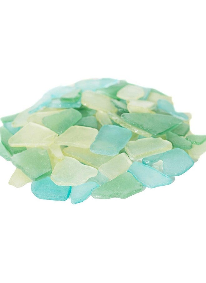 Nautical Crush Trading Sea Glass | Green Yellow Aqua Sea Glass Mix | Assorted Sea Glass For Decoration And Craft (11 Ounces)  - Image 3