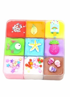 Y&D Butter Clay Kit, 9 Squares Starfish Series Boxed, Scented DIY Bottle Cloud Set, Soft Mud, Super & Non-Sticky Fluffy Clay, Sludge Toy Gift  - Image 1