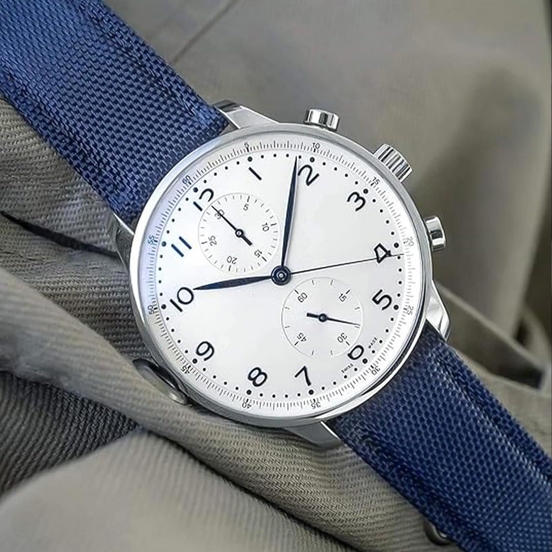 Ritche Christmas Gift 18mm Sailcloth Wristbands Watch Strap, Quick Release Sailcloth Watch Band Padding Design Watch Bands for Men Women, White Elephant Gifts, Stocking Stuffers for Men - Image 2