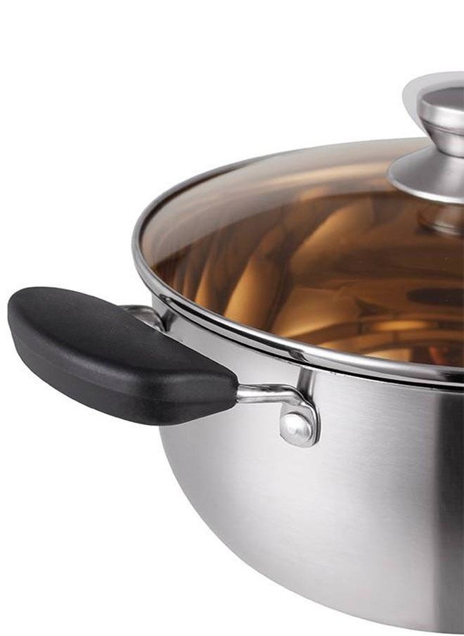 NKX - Set of 6 Cookware Set - Stainless Steel Soup Pots Set with Tempered Glass Lid - Image 1