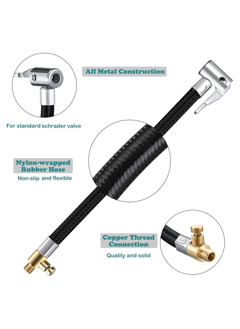 RATSAW 60cm Car Tire Air Inflator Hose Adapter, with 1pc Portable Inflatable Pump Connector, Locking Air Chuck Quick Connect and Release, for Car Bike Motorcycle  - Image 3