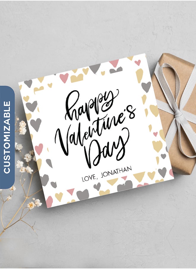 Share the Love - Personalised Happy Valentine's Day Greeting Card - Image 1