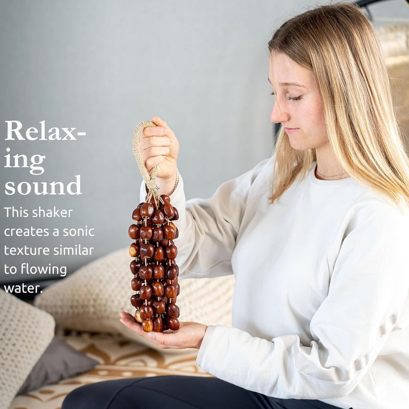 Sonic Energy Pala Seed Shell Shaker ââ‚¬â€ Creates a Soft Soothing Sound for Meditation, ASMR, Sound Therapy or Yoga, 2-YEAR WARRANTY - Image 2