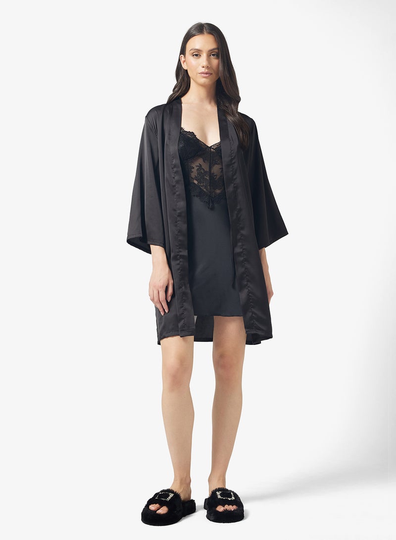 ايلا فستان نوم دانتيل مع روب - Image 5