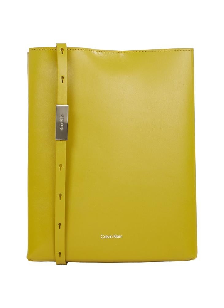 CALVIN KLEIN LEATHER CROSSBODY BAG  - Image 1