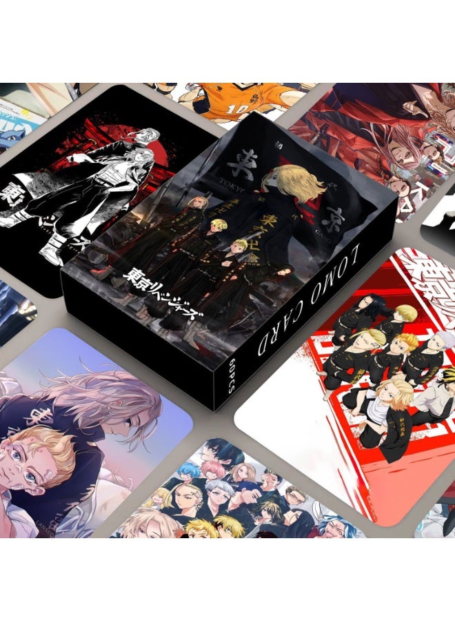 NIBEMINENT 60 Pcs Cartoon Tokyo Revengers Double-sided Lomo Cards Card For Fans Collection Gifts - Image 1