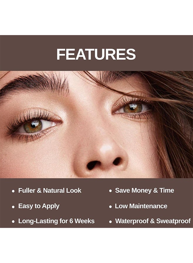 إيكونساين طقم صبغ صبغة الحواجب للرمش ، رمش وحواجب 2 في 1 ، كريم صبغ الحواجب شبه الدائم 7 مل - قهوة - Image 3